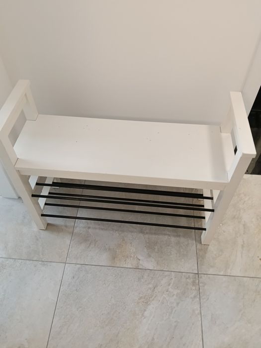 Ławka na buty biała