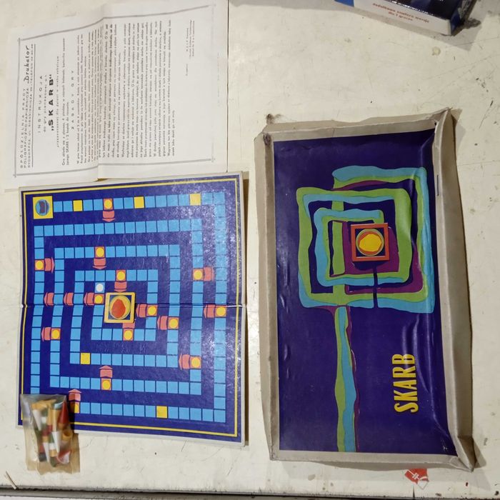 Gra planszowa PRL skarb kompletna retro kolekcjonerska Poznań Winiary ...