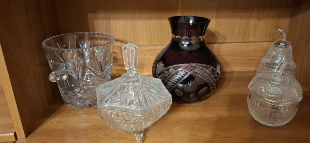 Zestaw  krysztalow prl