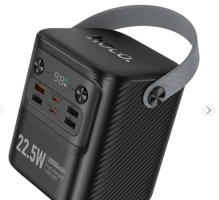 Повербанк Hoco J152, 80000 mAh, 22.5W, PD 20W, black Power bank