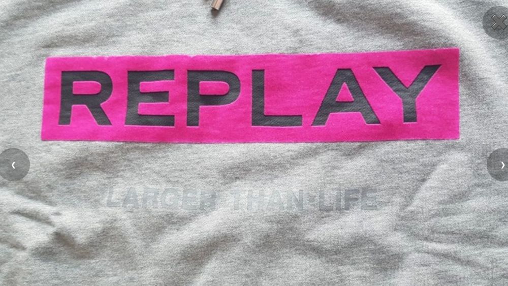 L 40 Replay oryginalna nowa z metką damska bluza  szara bawełniana