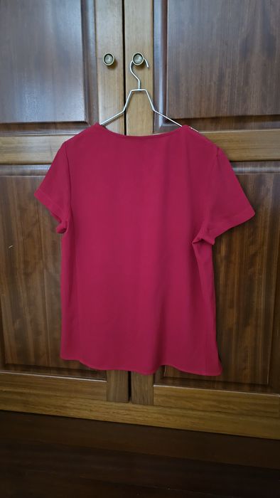 T-shirt túnica vermelha