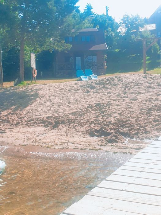Wolny Domek   nad samym jeziorem 8 os Wolny bania jezioro kominek