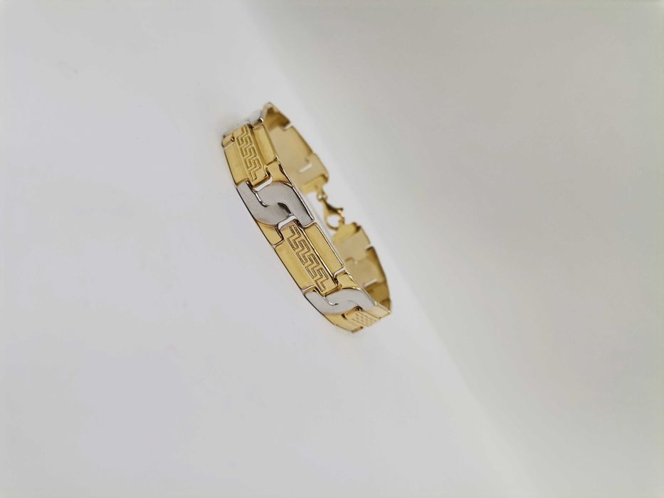 Złota bransoletka 2 kolory.