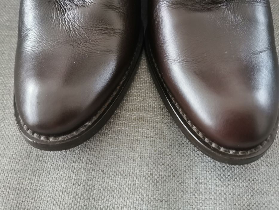 Kozaki, botki skóra naturalna raz założone