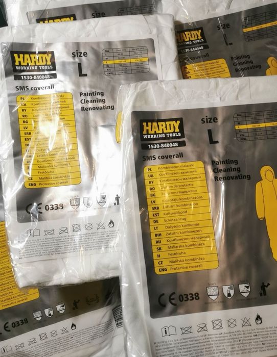 Kombinezony lakiernicze przeciw kurzowe, chemiczne