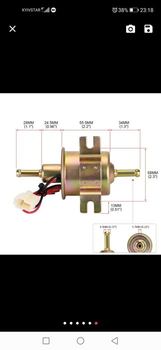 Паливний бензонасос HEP-02A низького тиску топливный насос низкого дав