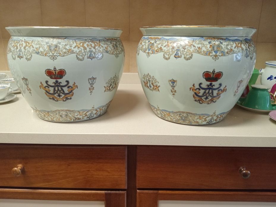 Aquarium / Cache Pot em porcelana