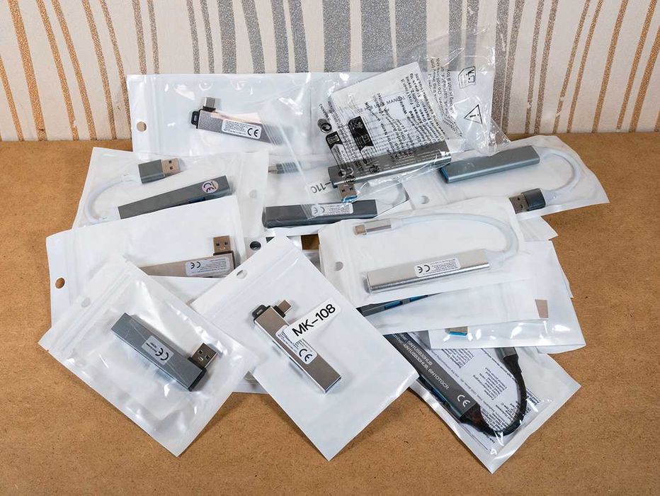 USB A/Type C хабы по 77 грн любой