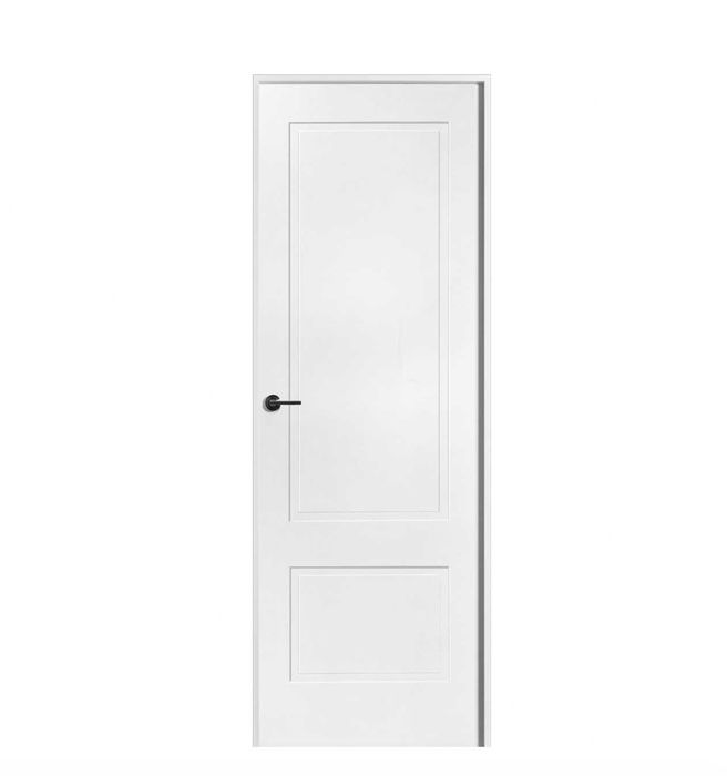 Bloco porta laquado branco 200X75cm direita
