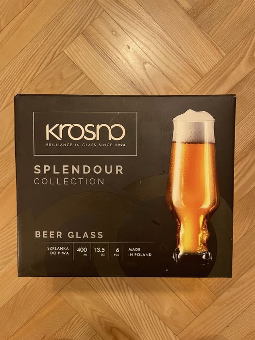 Szklanki do piwa Krosno Sprendour 6szt 400ml