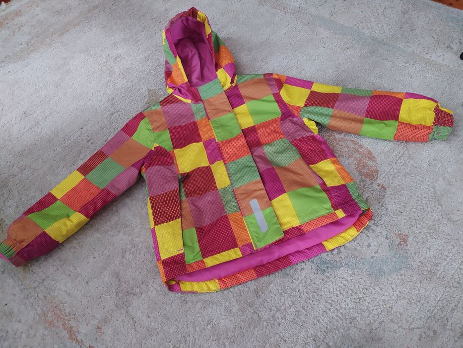 Kurtka zimowa narciarska kolorowa  110/116 lupilu