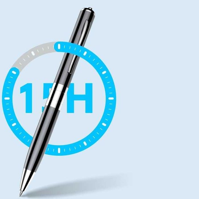 Dyskretny Dyktafon Szpiegowski w Długopisie - Nagrywaj do 15H + 8GB