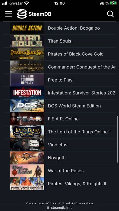 Аккаунт Steam 113 игр