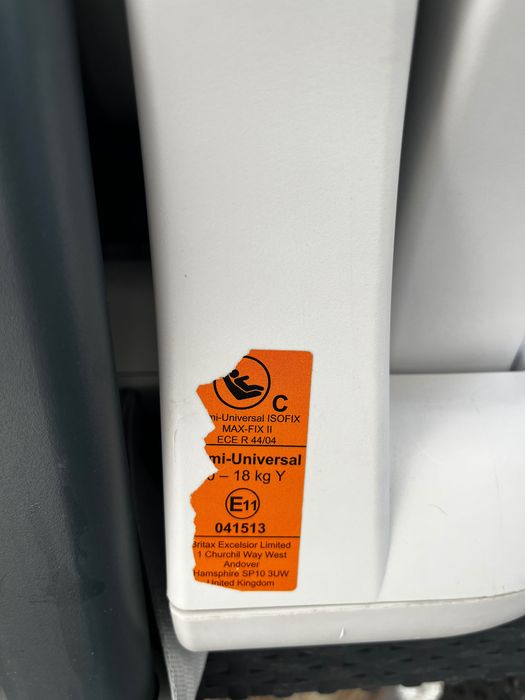 Cadeira Auto Britax Römer max-fix ll ISOFIX (0-18kg)
