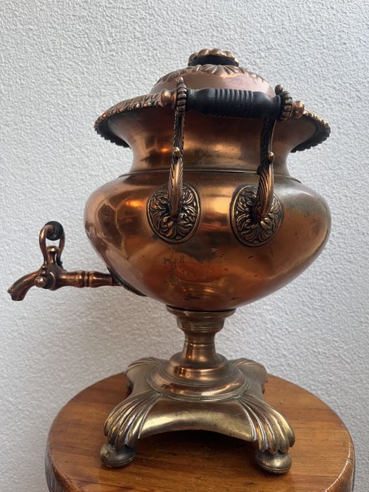 Naczynie miedziane do chłodzenia wina 42 cm 6 kg Anglia