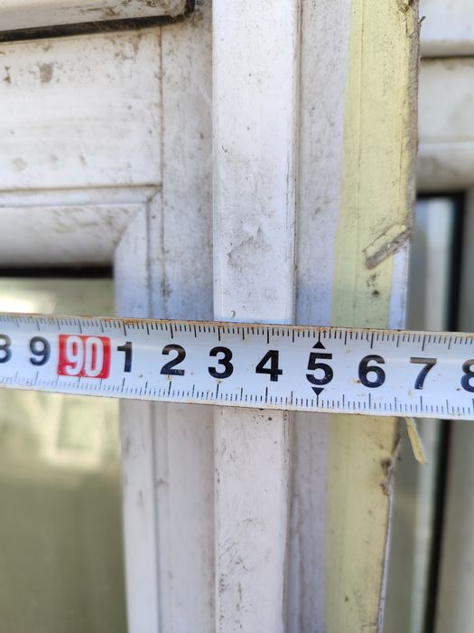 Okno stałe 97 x 195 używane 100 x 200 witryna