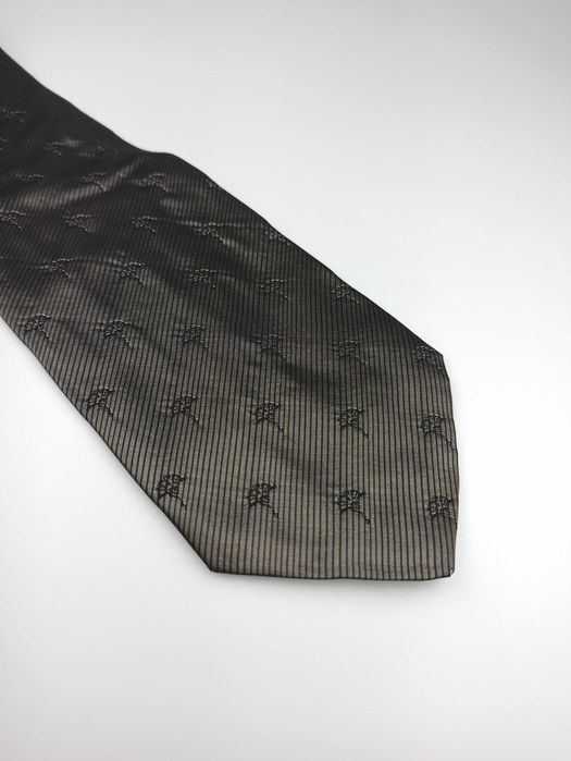 Joop szary srebrny jedwabny krawat wks559