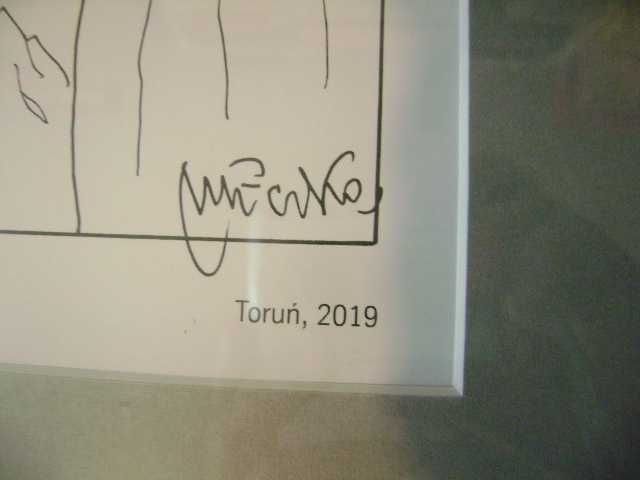 Starocie z PRL - Obraz Andrzeja Mleczki = na prezent urodzinowy TANIO