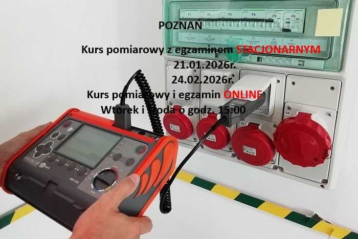 POZNAŃ szkolenie pomiarowe uprawnienia elektryczne G1 21.01.2026r.