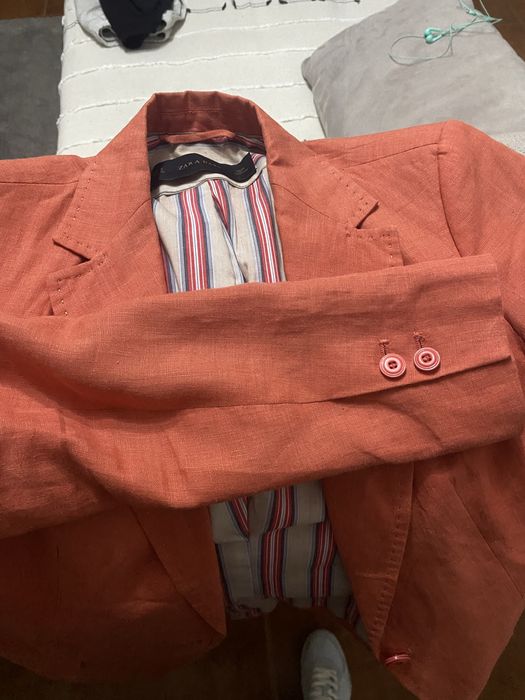 Blazer de linho zara