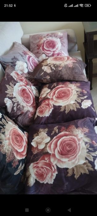 Conjunto de 8 capas de  almofadas com padrão mas e