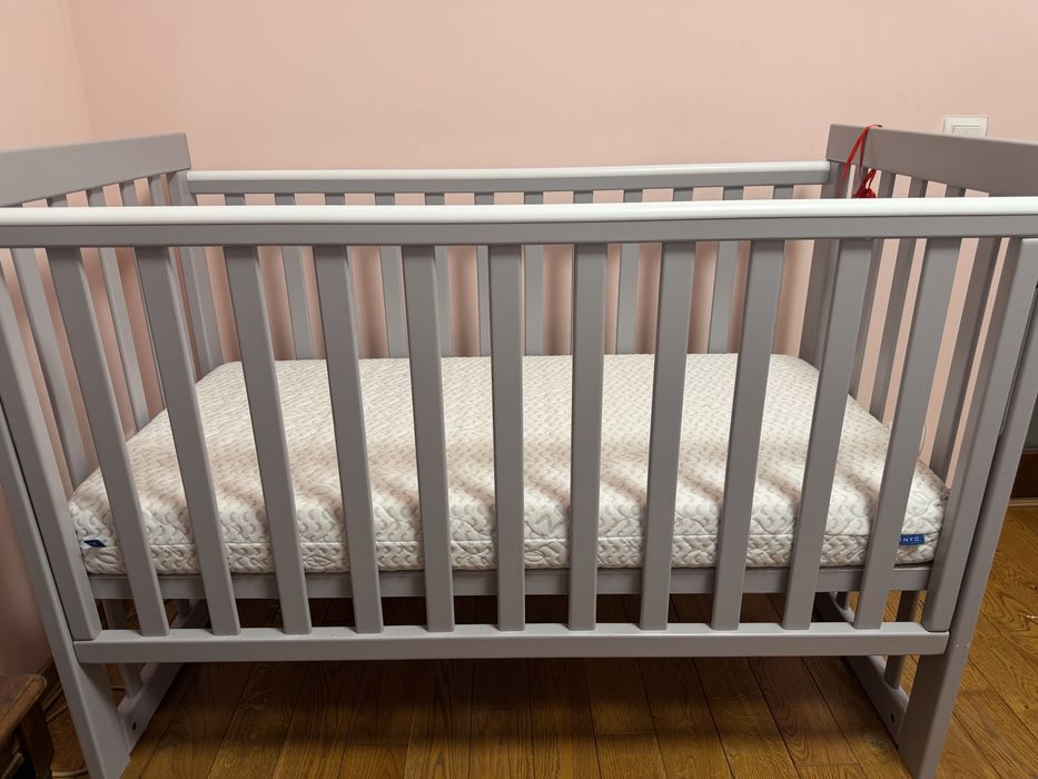 Ліжко дитяче з шухлядою та матрасом