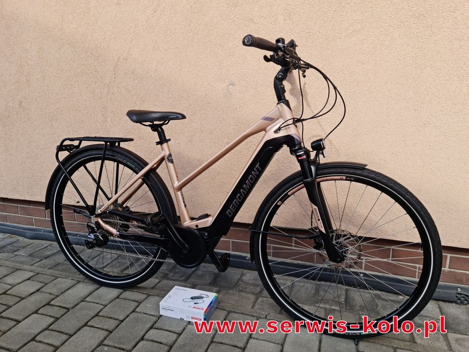 Rower elektryczny damski damka BERGAMONT koła 28 SHIMANO SLX aluminium