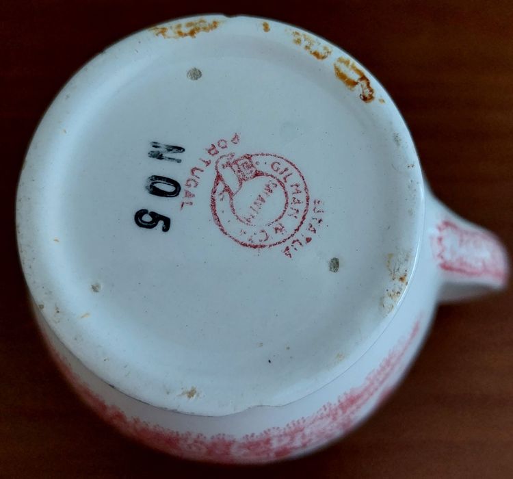 Chávena - Leiteira - Gilman & C.ª/Real Fábrica Sacavém