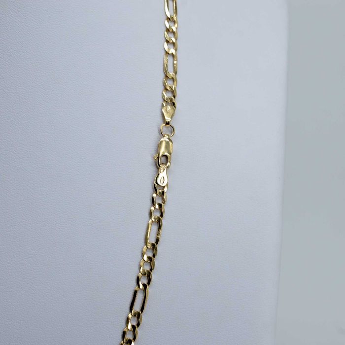 Złoty łańcuszek 585 9,22gram 55cm Figaro Pełny Nowy WYSYŁKA GRATIS