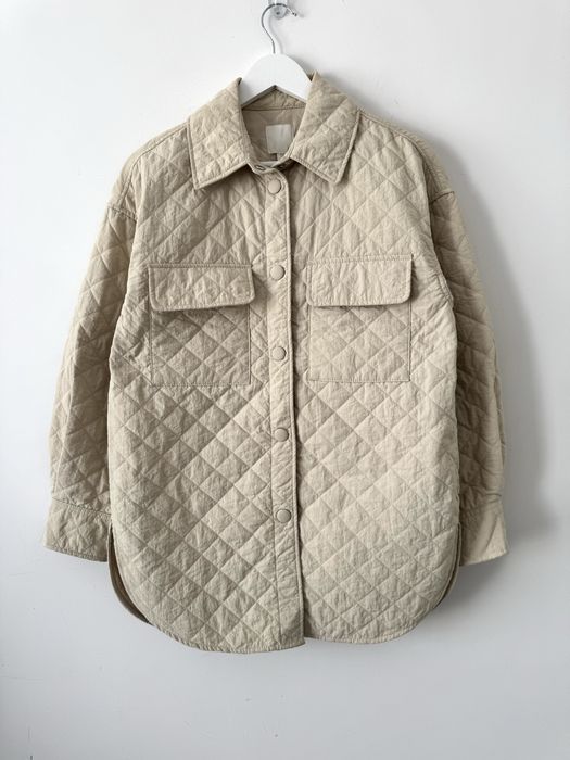 H&M pikowana kurtka koszulowa Padded jacket