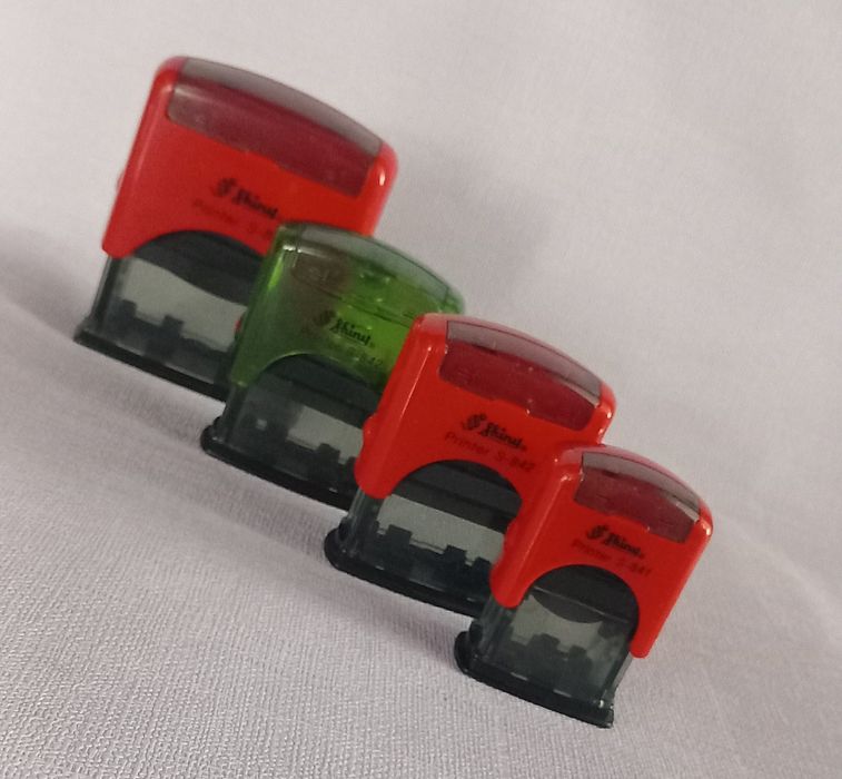 Pieczątki Shiny komplet