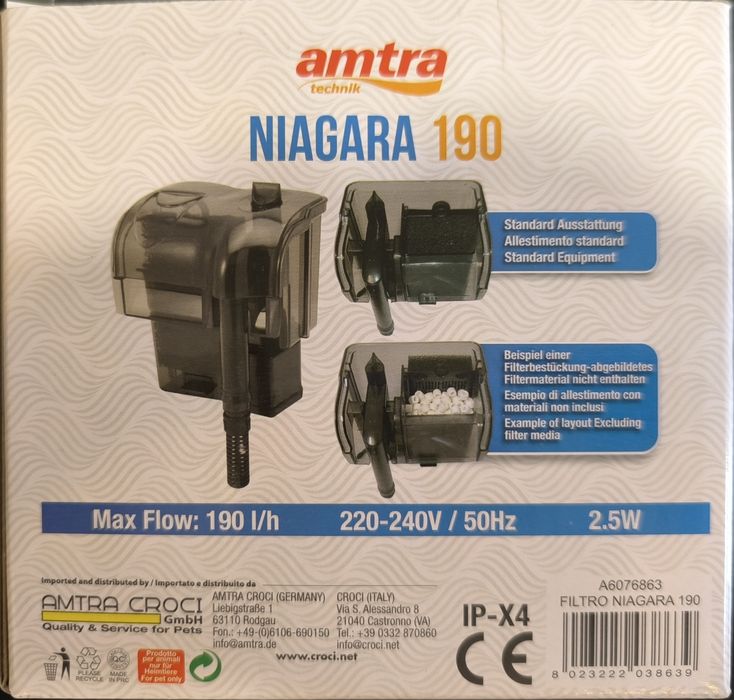 Filtro aquário cascata da Amtra oeiras