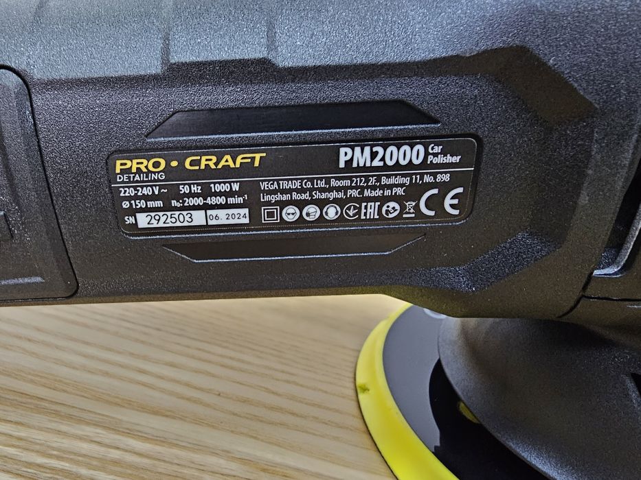 Эксцентриковая Полировальная машина шлифмашина ProCraft Стабилизация