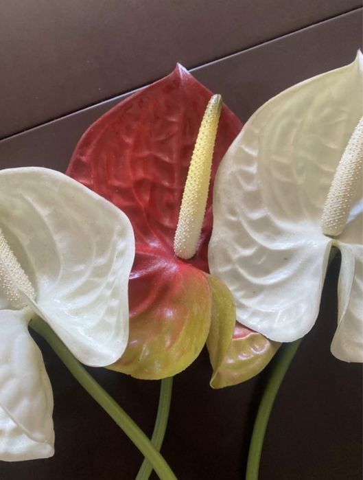 Flores artificiais. Decoração. Muito bom estado.