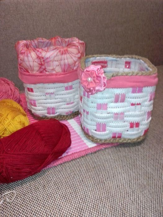 Декоровані корзини органайзер для різного приладдя