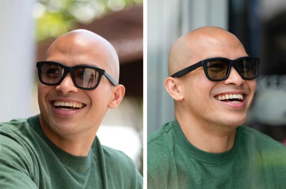 Óculos com ajuste de luminusidade via Bluetooth