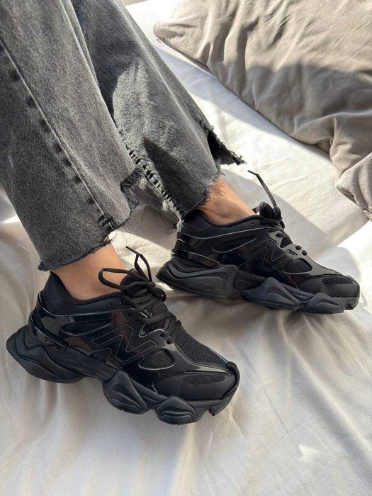 Кроссовки New Balance 9060 Black Нью Беленс 9060 черный 38 39
