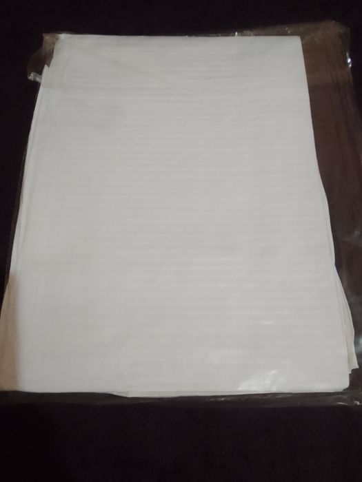 Постельное бельё белое, новое,бязь