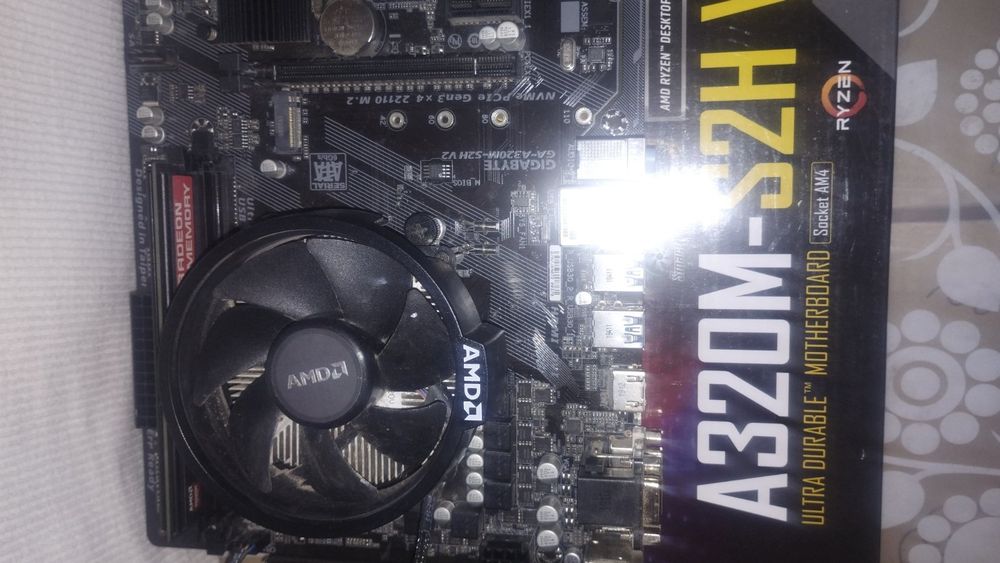 комплект  ryzen 5 1600x +8gb+ боксовий кулер