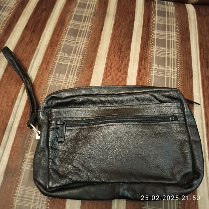 Шкіряна барсетка/клатч