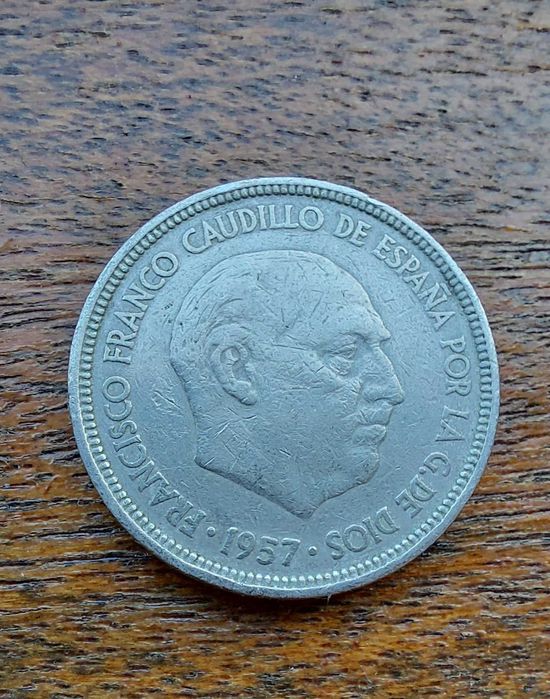 Moedas 5 Pesetas 1957