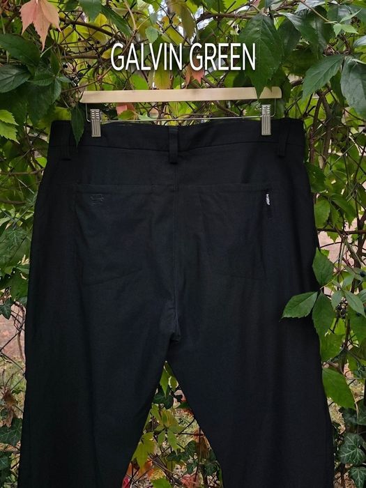 Galvin Green spodnie męskie golf techniczne 38 x30 XXL czarne sportowe golfowe