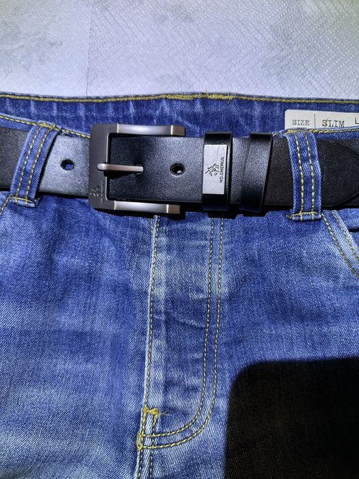 Pasek męski skórzany -NOWY-