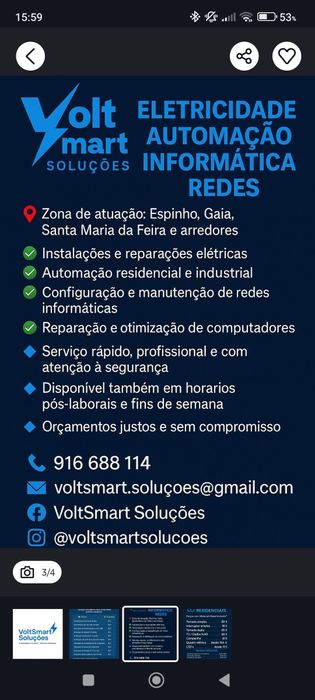 Eletricista  instalações e outros serviços