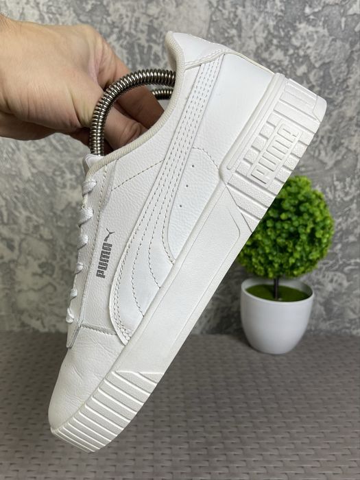 Puma Carina 2.0 кроссовки 41 размер спортивные кожаные белые