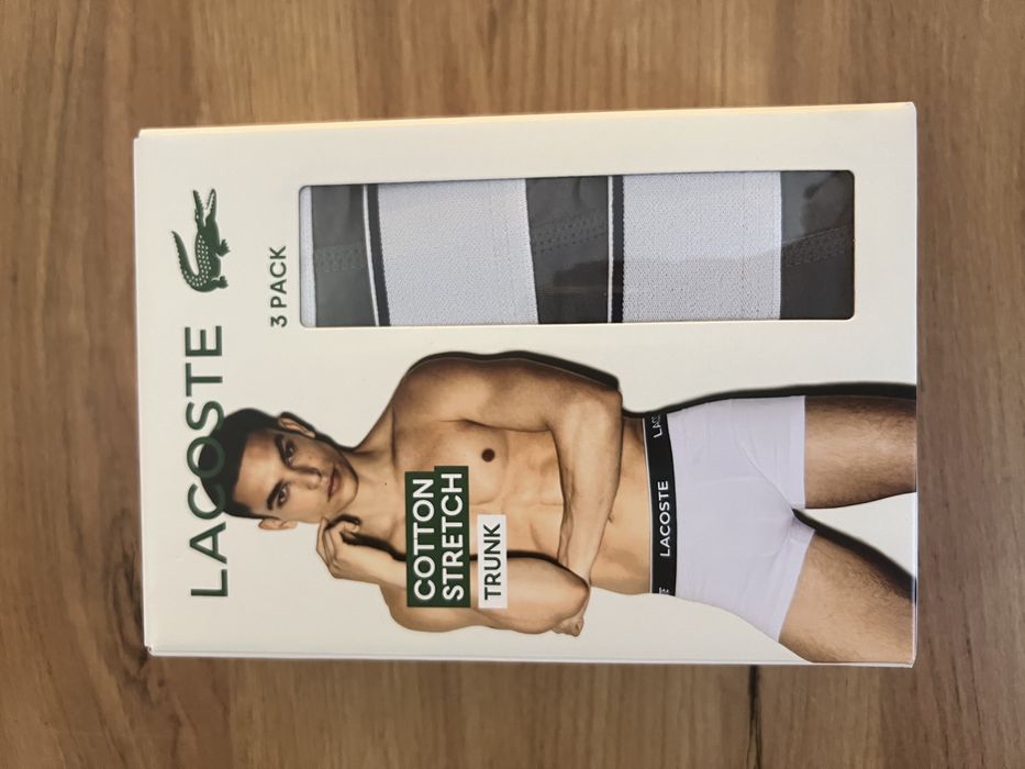 Lacoste bokserki męskie – zestaw 3 szt. XXL