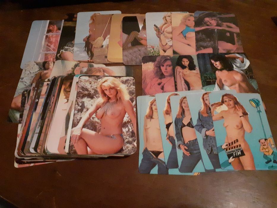 Calendários de bolso pinup x71 anos 80 vintage