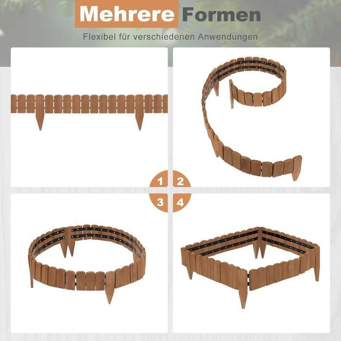 Nowe obrzeże ogrodowe / płotek / ogrodzenie / palisada/ kotwa !K229!