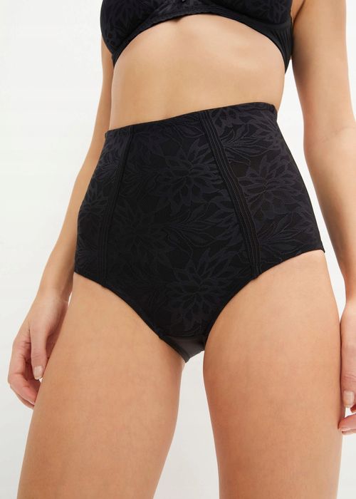 B.P.C. majtki figi silnie modelujące czarne z koronką 42.